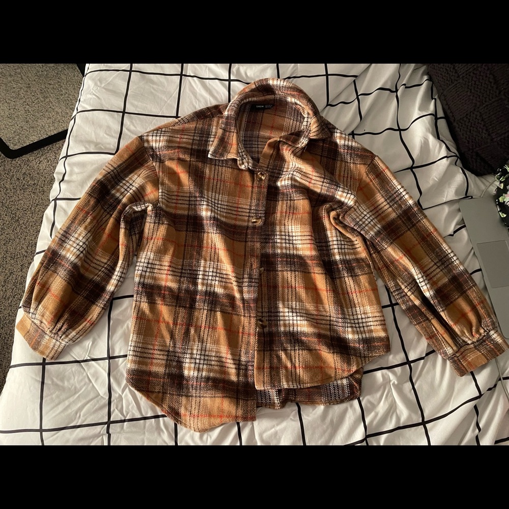 SHEIN drop shoulder fall shacket!